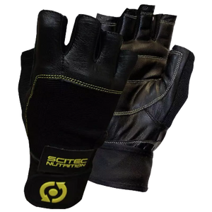 Yellow Leather Style gloves (pair)