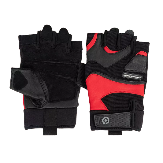 SCITEC NUTRITION RED Style leather gloves