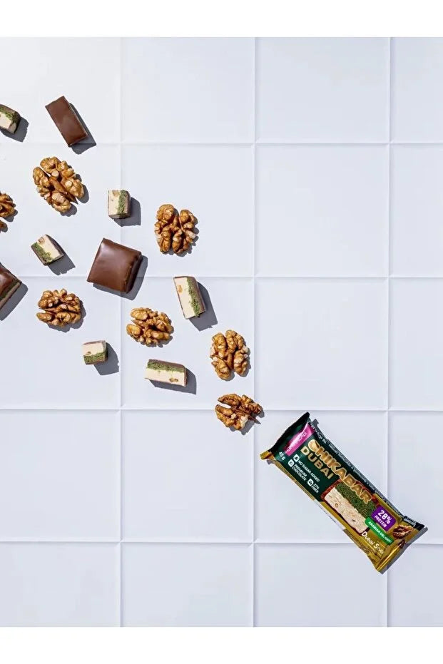CHIKALAB Glazed protein bar 45g (Walnut & pistachio & kataifi)