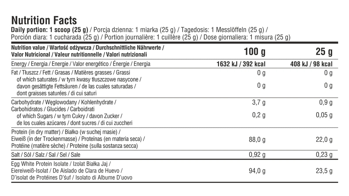 7Nutrition Egg Protein Isolate 900g