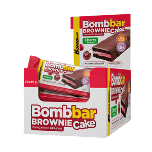 Glazed protein brownie cake - 45g