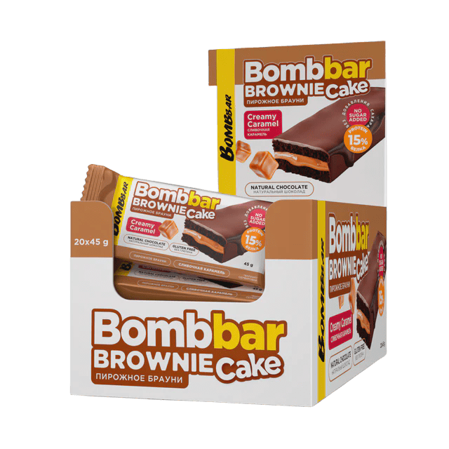 Glazed protein brownie cake - 45g