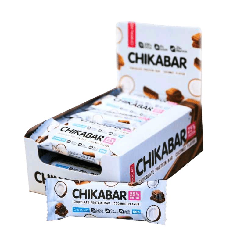Chocolate covered protein bar with filling 60g